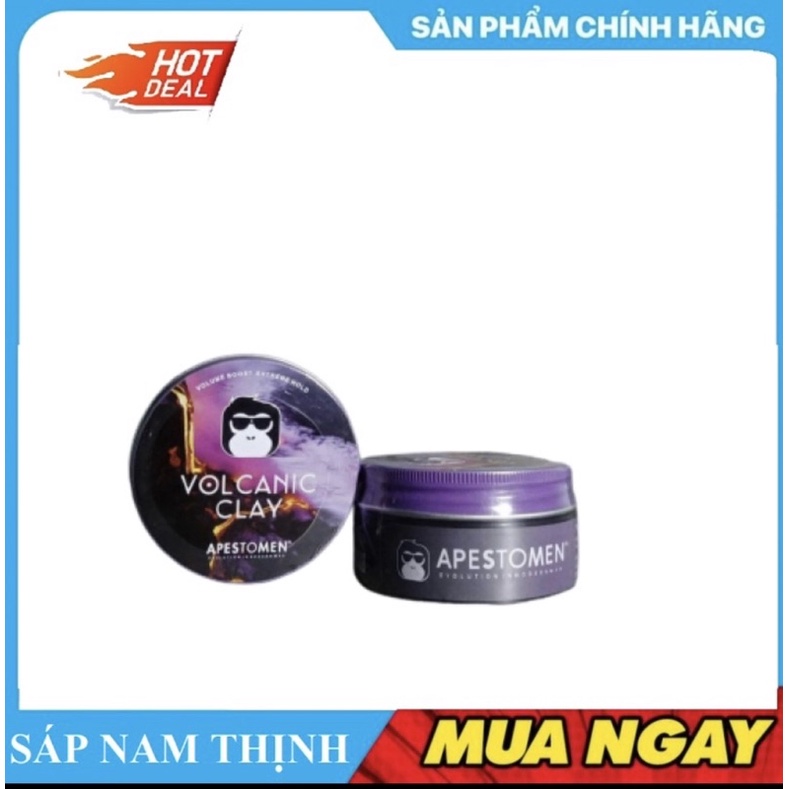 Vuốt Tóc Nam Chính Hãng VOLCANIC Clay Wax Vuốt Tóc Tạo Kiểu