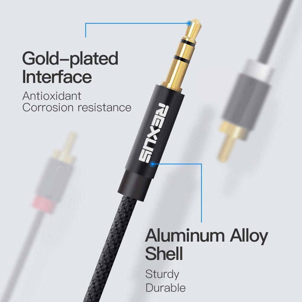 Dây Cáp Chia Âm Thanh Chữ Y REXLIS Chuyên Dụng Cho Gia Đình|Bộ Khuếch Đại Âm Thanh Siêu Trầm Đầu Đực Sang Đầu Đực