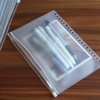 Set 2c túi zip đựng đồ - sổ còng A5- A6 - B5 - A4