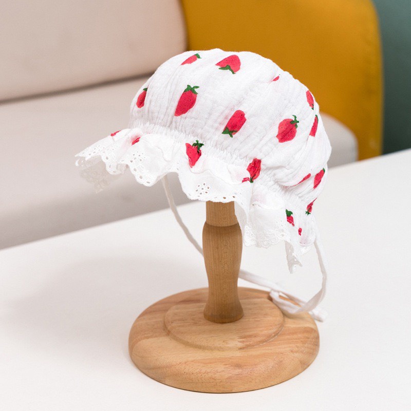 Mũ tiêu thư đáng yêu cho bé Làm từ 100% Cotton để đảm bảo nó mềm mại và thoải mái