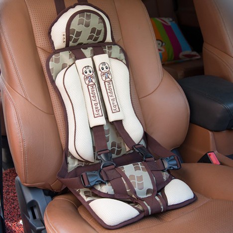 Ghế ngồi ô tô an toàn cho bé - Đai an toàn cho bé đi ô tô Happy baby cao cấp (Màu be)