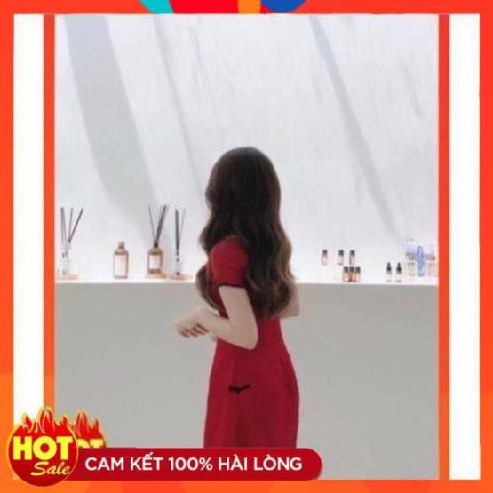 Đầm đỏ sườn xám cách tân Trung Hoa siêu hot mua Tết