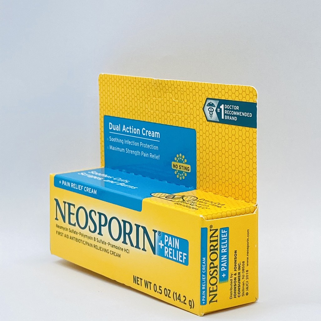 Kem Mỡ Kháng sinh Hỗ Trợ Vết Thương bỏng Neosporin Original Ointment 14.2g - nhiều màu