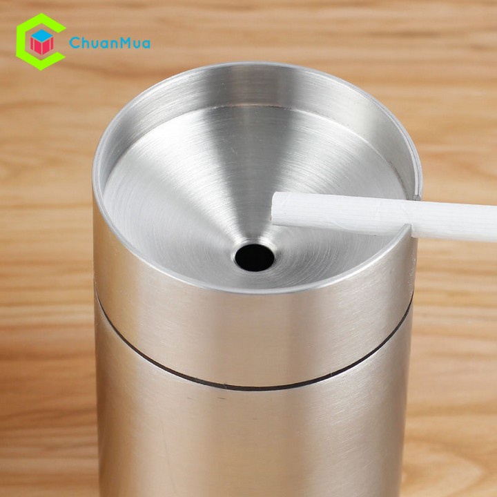 Gạt Tàn Thuốc Xe Hơi Ô Tô Hợp Kim Cao Cấp (Không Gỉ Sét, Bền, Đẹp, Chất Lượng, Có Nắp,...)