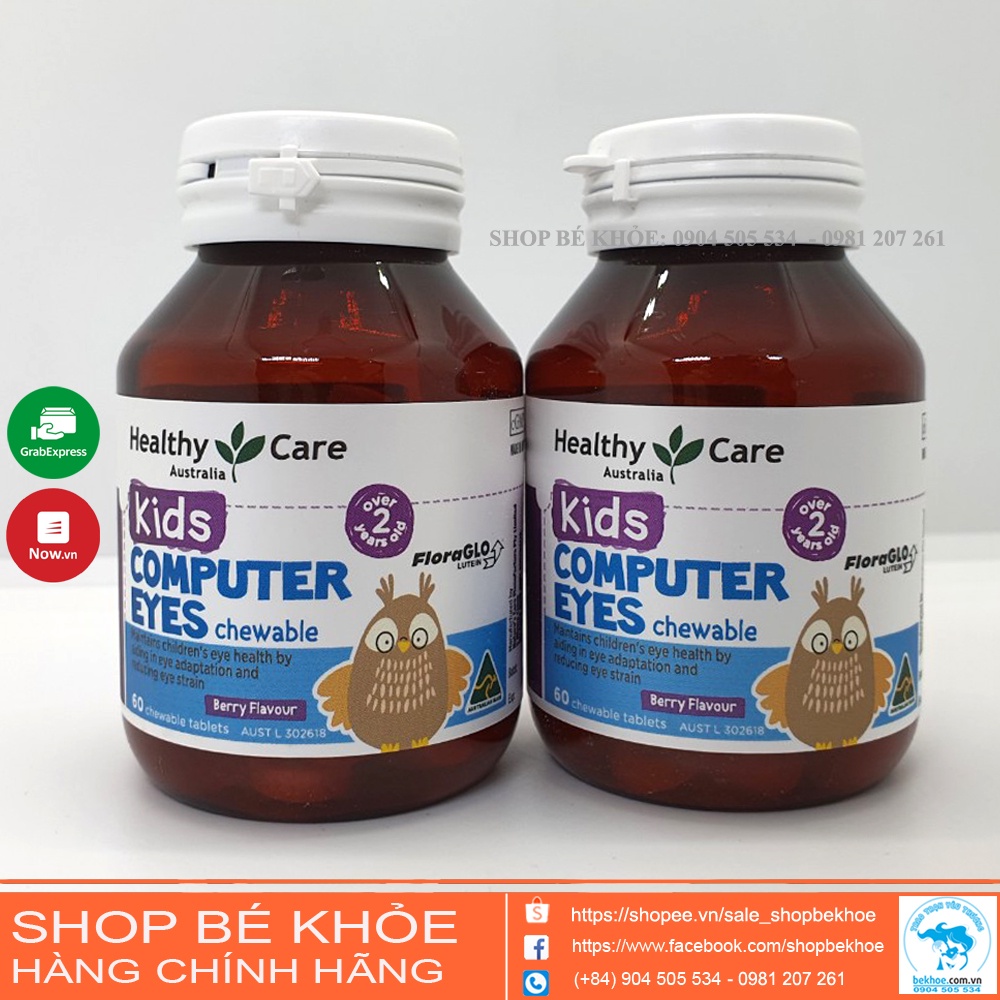 Viên bổ mắt Healthy Care Kids Computer Eyes chewable 60 viên