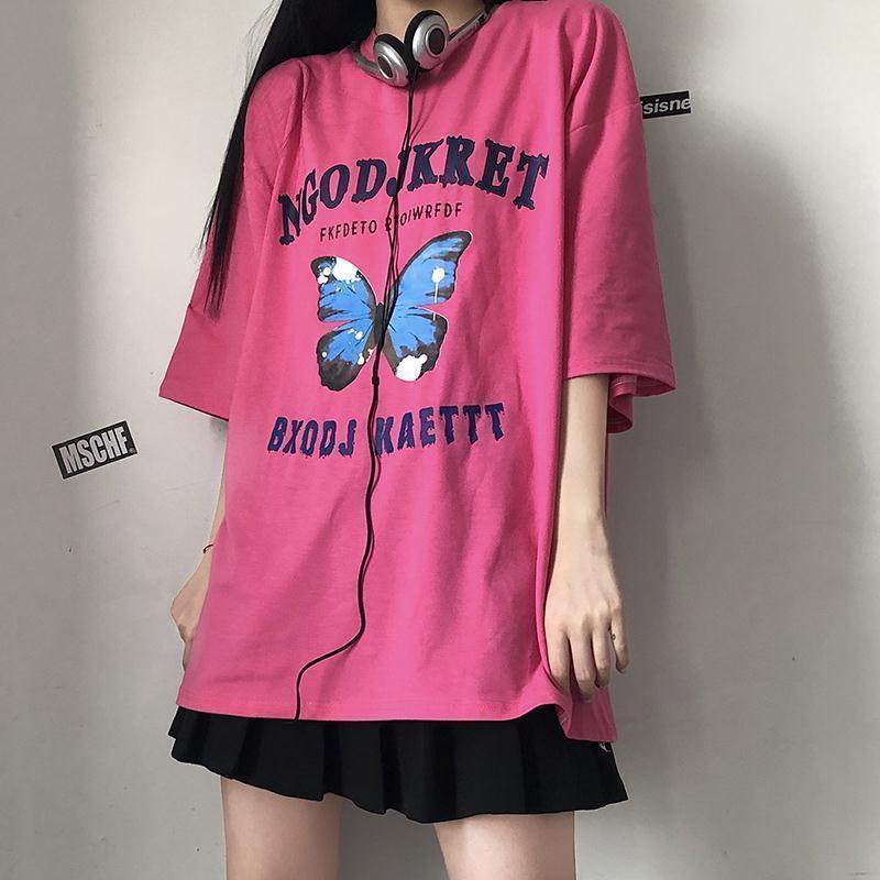 2021 Fashion Clothing short sleeve t shirt Women loose neck round large size blouse clothes