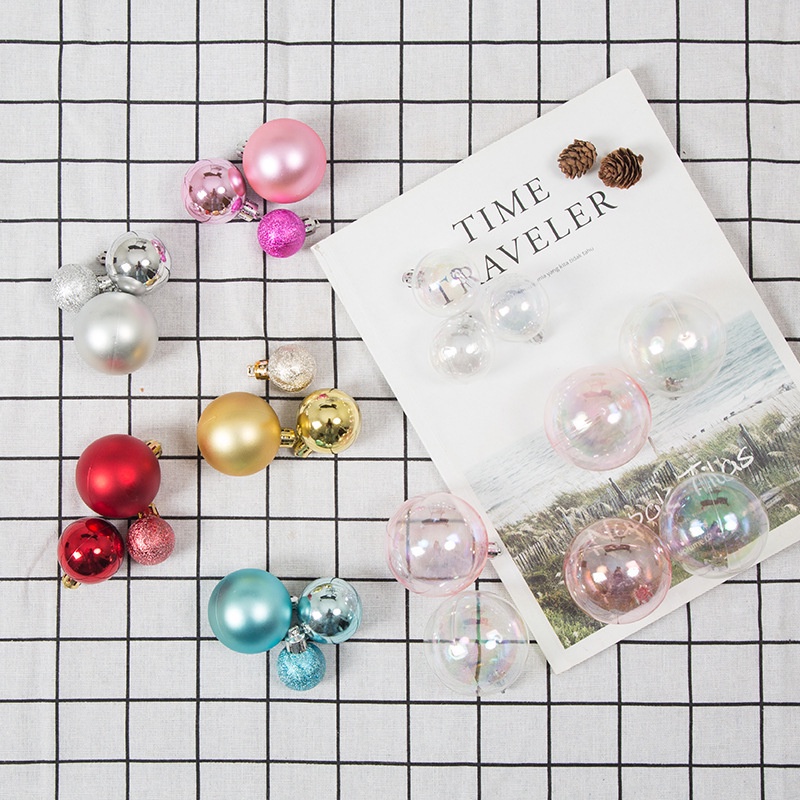 Bộ 4 Quả Cầu Trong Suốt Trang Trí Bánh Kem