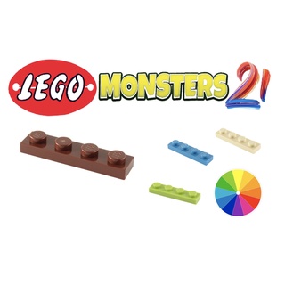 (1 cái)-Chi tiết Lego Tấm (Plate) 1 x 4-ID 3710