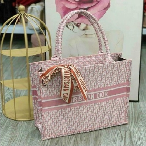 Túi kẹp nách nữ, túi xách nữ tote Di.or size 35 thổ cẩm ngăn lớn tặng kèm khăn.