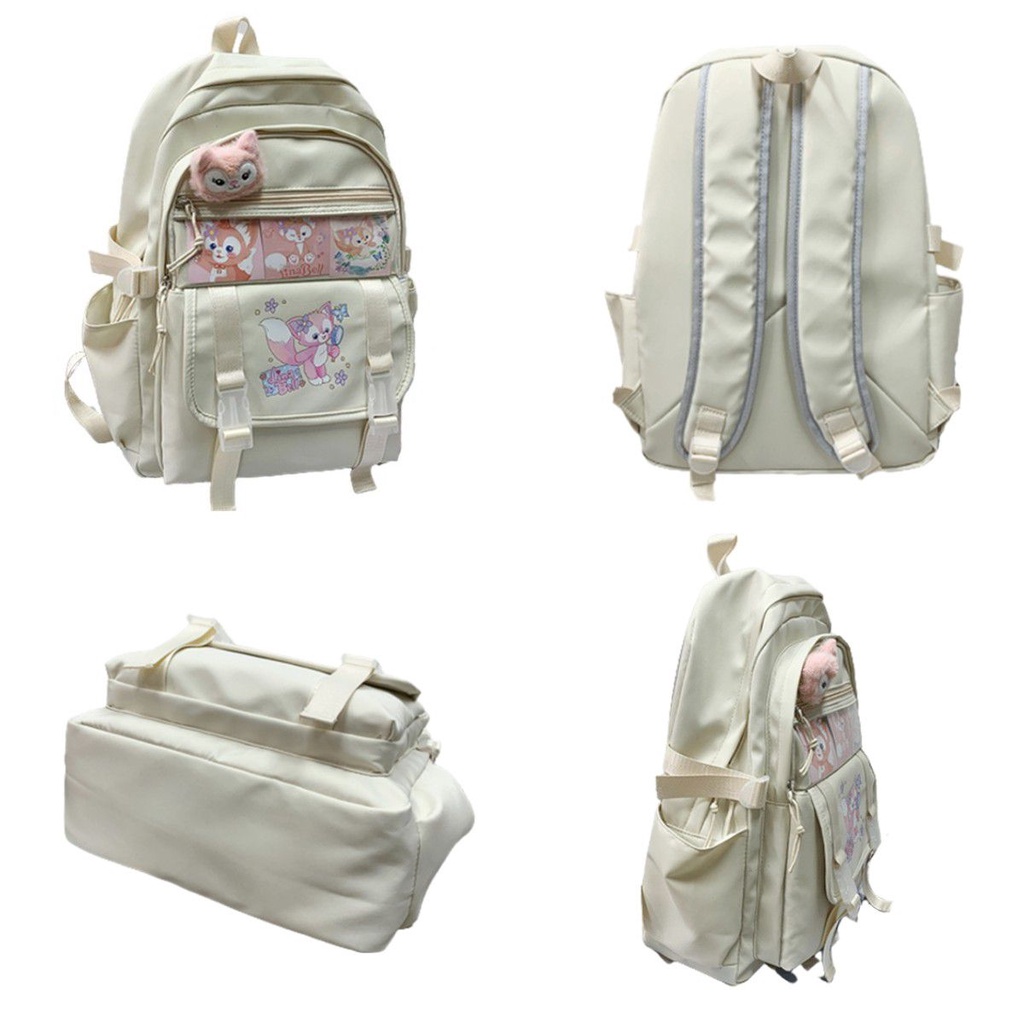 Kawaii Sanrio Anime Around Mymelody Kuromi Cinnamoroll LinaBell Cute School Backpack Travel bag Gift for Girlfriend
