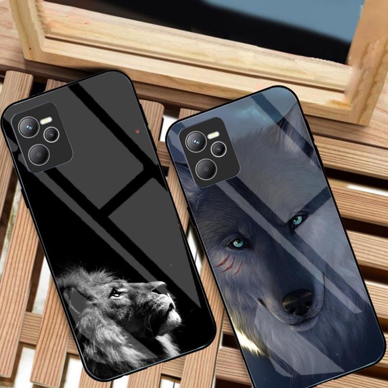 Ốp Lưng REALME C35 / Narzo 50A Prime mặt kính cường lực chống bể cao cấp thiết kế Độc Quyền