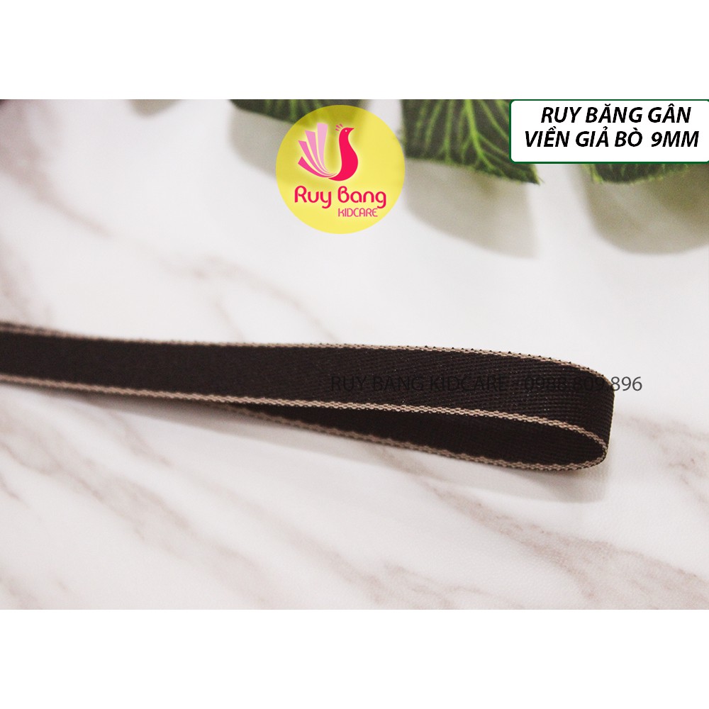 Ruy băng gân viền giả bò HQ 9mm