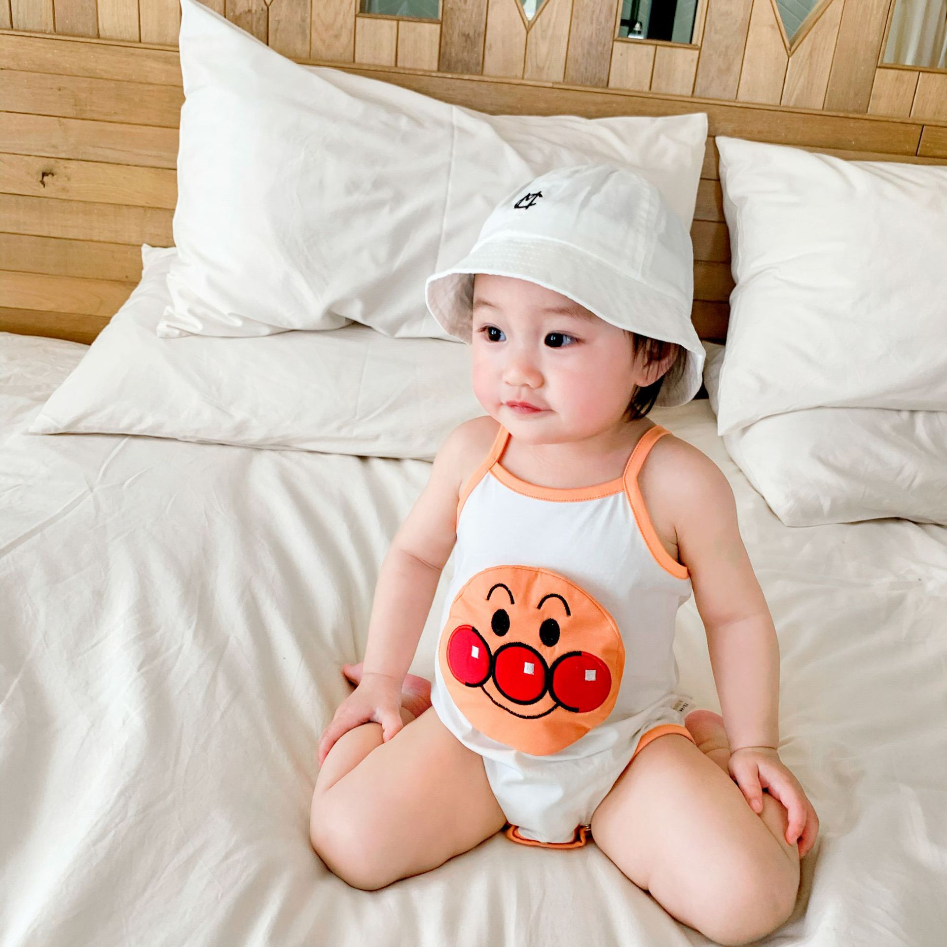 Bộ Jumpsuit Hoạ Tiết Hoạt Hình Cho Trẻ Sơ Sinh