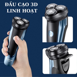 Máy Cạo Râu Khô - Máy Cạo Râu FYCO FS318 - PS158 Chống Nước & Chống kẹt Râu Thông Minh - Đầu Cạo 3 Lưỡi Dao