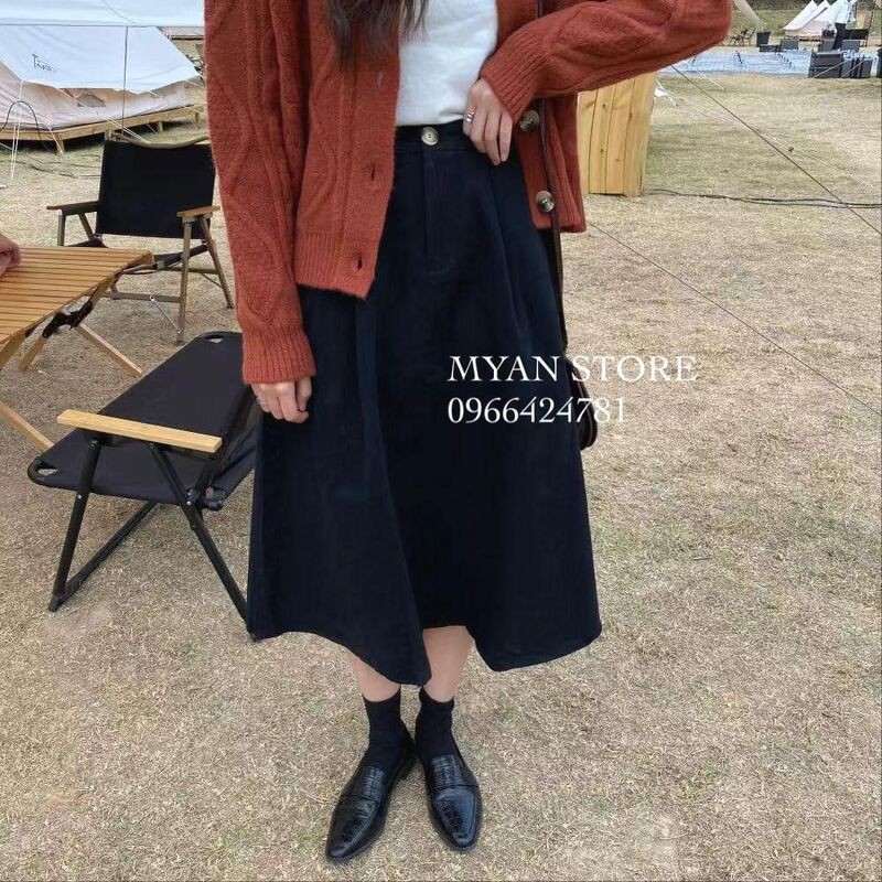 Chân váy thô A cạp chun sau V122016 | BigBuy360 - bigbuy360.vn