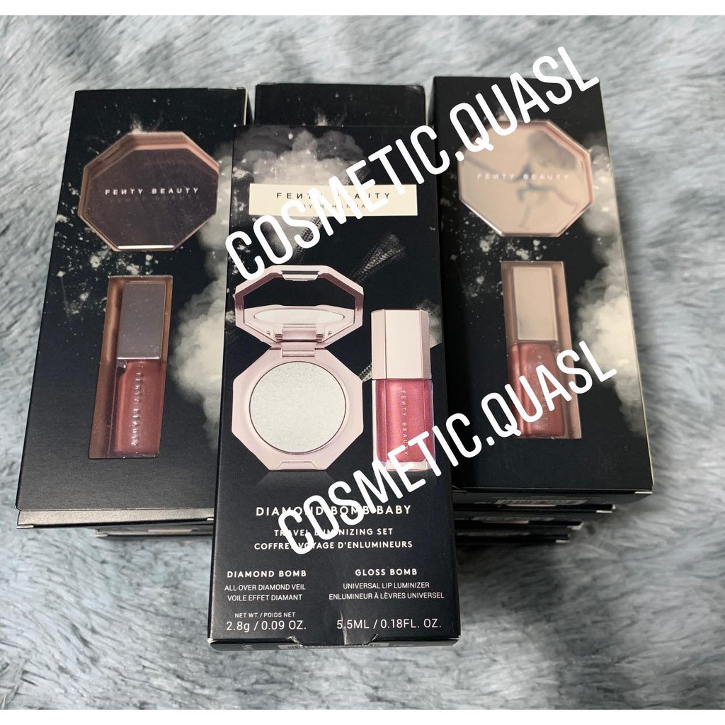 Set phấn bắt sáng - son bóng Fenty Beauty cả bộ - tách set | BigBuy360 - bigbuy360.vn