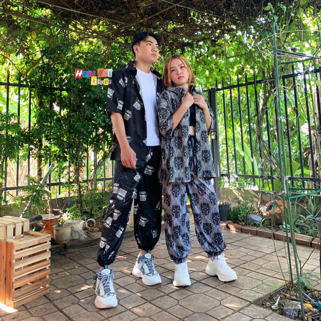 Quần Hoạt Hình Dài Bo Lai Mặt Nạ Cartoon Pant V2 Oversize Ulzzang Unisex - MM