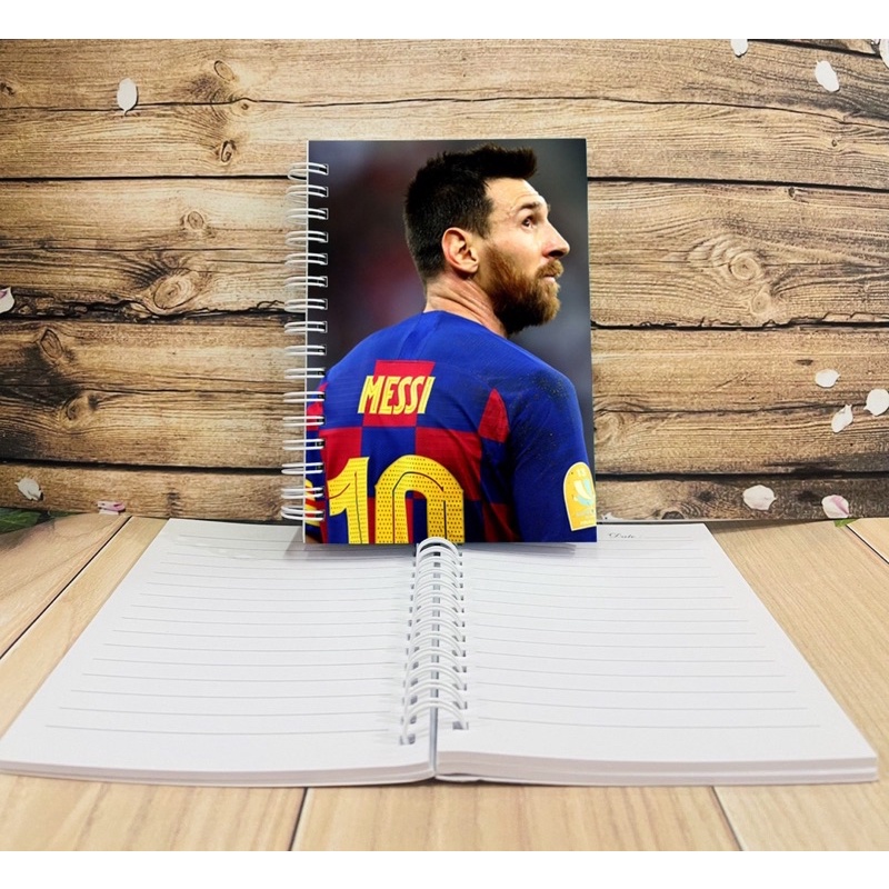 Sổ tay Messi 200 trang tập sổ viết cầu thủ bóng đá messi