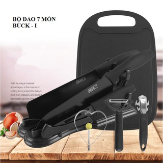 Bộ dao thớt 7 món nhà bếp Buck-I