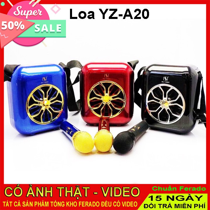 Loa Karaoke xách tay YS-A20 tặng Micro Không Dây cực hay
