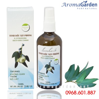 Tinh dầu xịt phòng bạch đàn chanh Lam Hà