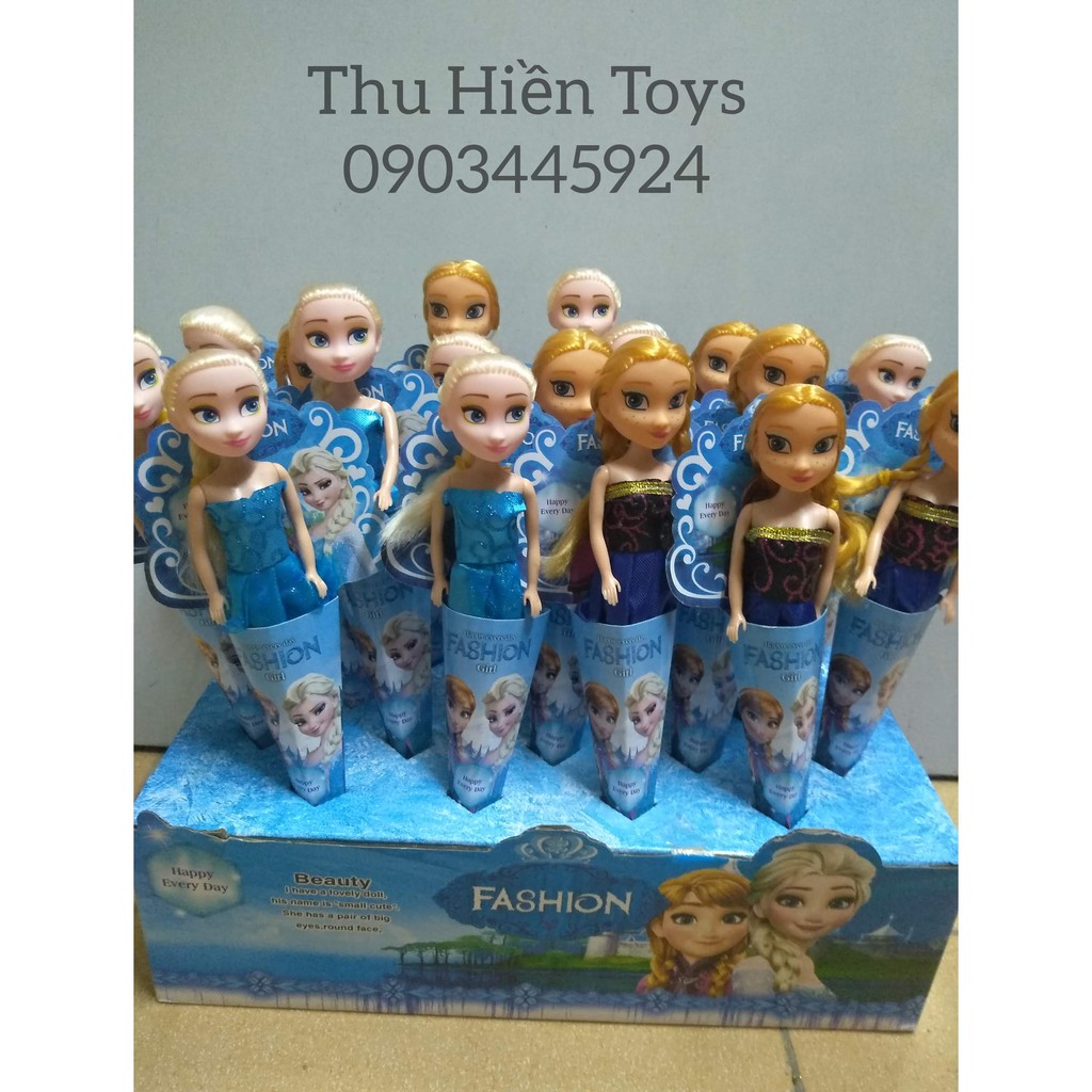 Bộ 2 Búp Bê Anna Elsa Nhỏ Xinh Cho Bé