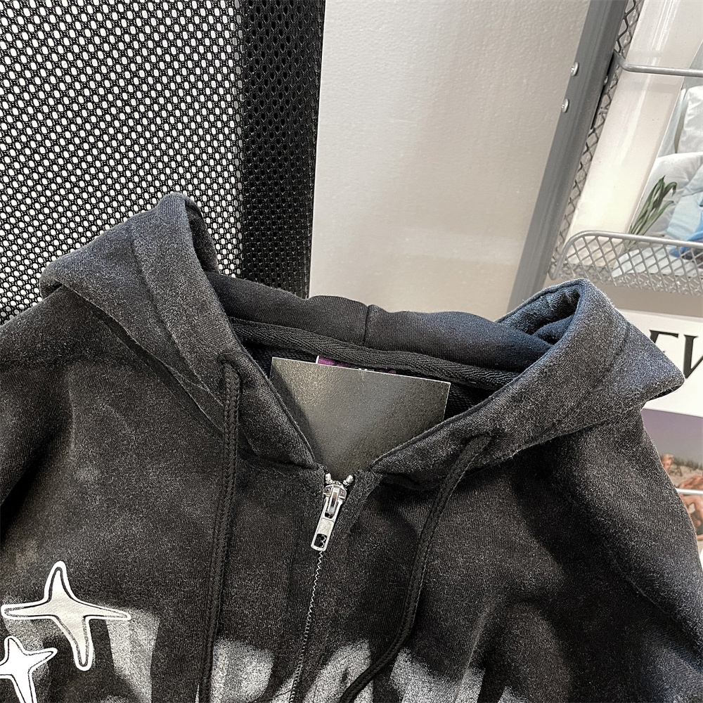 Áo hoodie zip nữ, áo khoác hoodize zip nữ màu đen