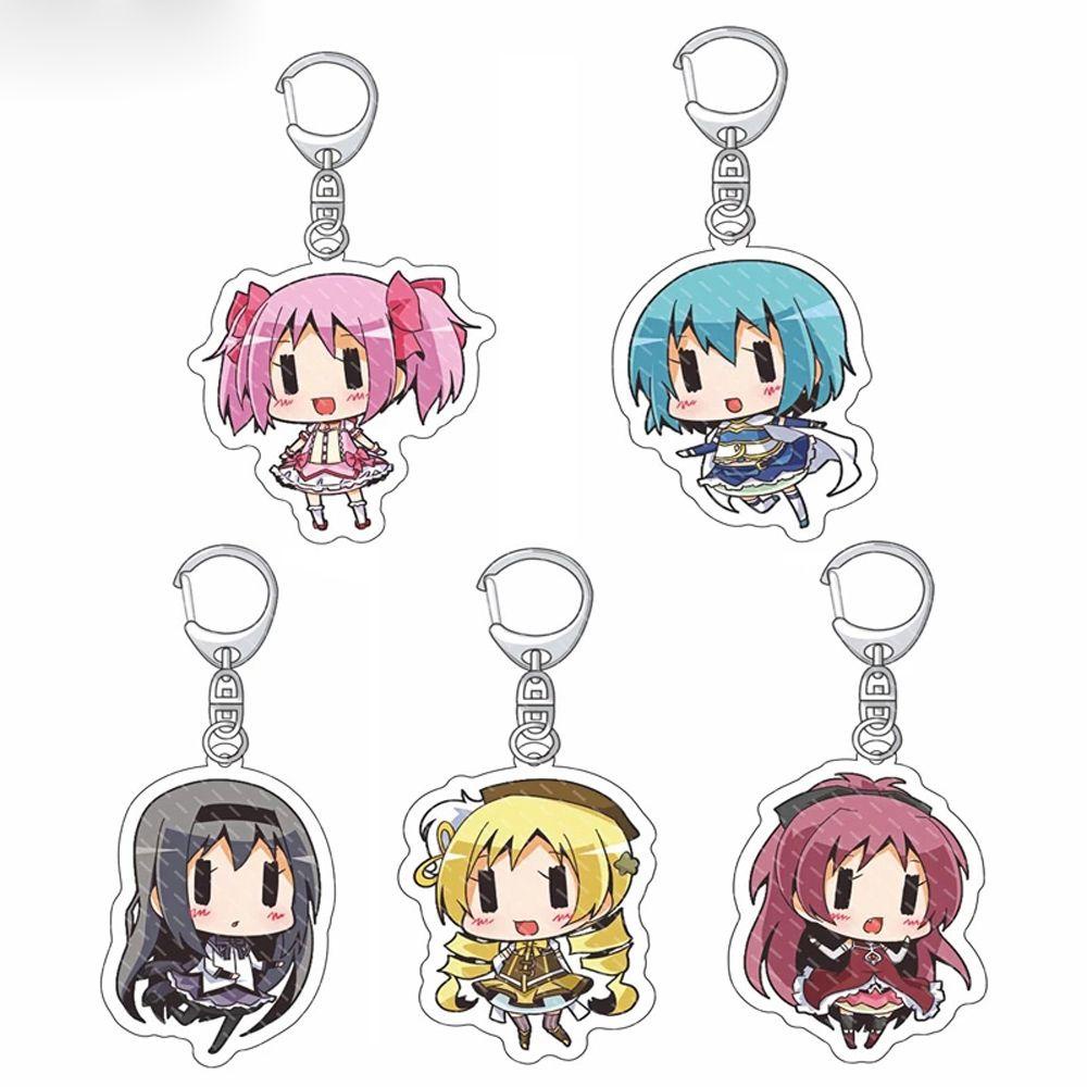 LANFY Móc Chìa Khóa Hình Nhân Vật Anime Hai Mặt Bằng Acrylic