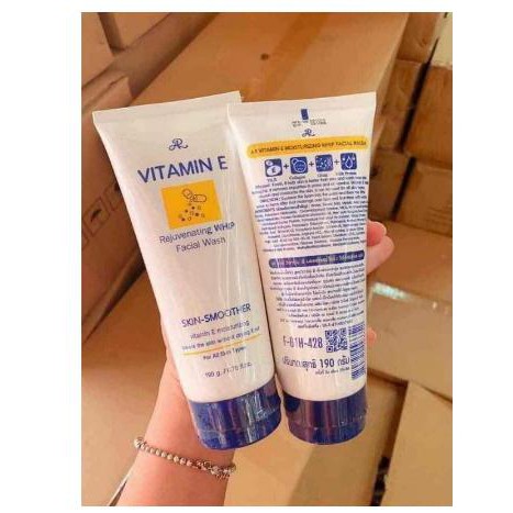 [Giá Sốc] Set 2 tuýp Sữa rửa mặt Aron vitamin E Thái Lan 190gr/tuýp