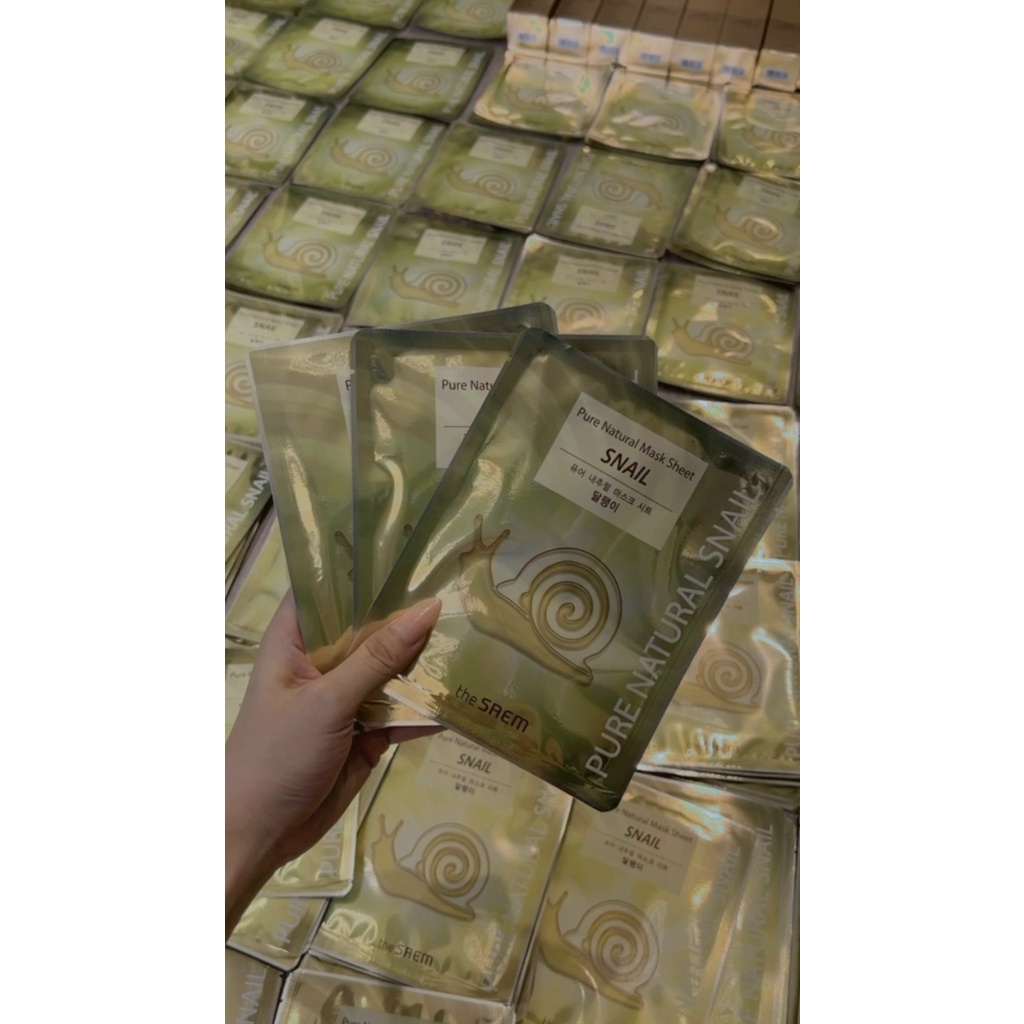 Mặt nạ ốc sên the SAEM Pure Natural Mask Sheet
