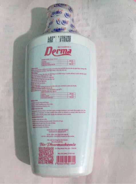 TRỊ GHẺ và NẤM DA Dầu tắm DERMA 200 ml