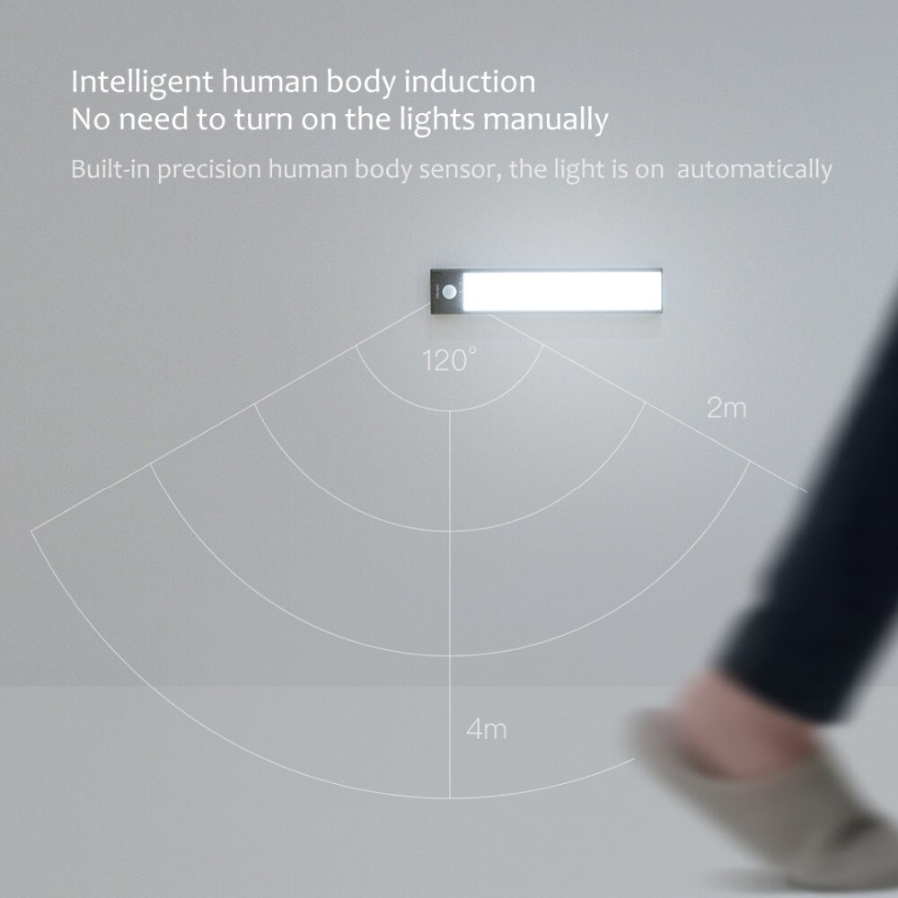 Đèn led thanh cảm biến tích điện Xiaomi Yeelight 20 40 60cm, pin sạc type C chính hãng - Minh Tín Shop