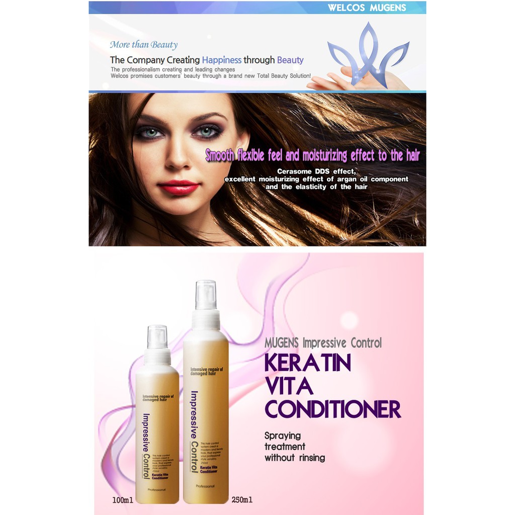 Xịt dưỡng tóc Sâm và mật ong Vita Keratin - Mugen Hàn Quốc