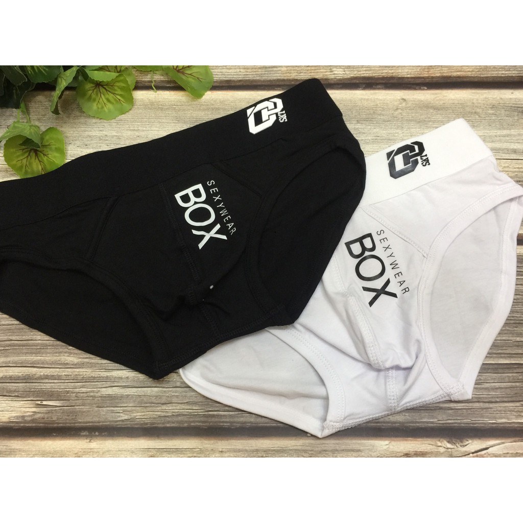 [free ship 50k + che tên đơn hàng] quần lót nam, quần lót tam giác thun cotton in chữ box đẹp thoáng mát