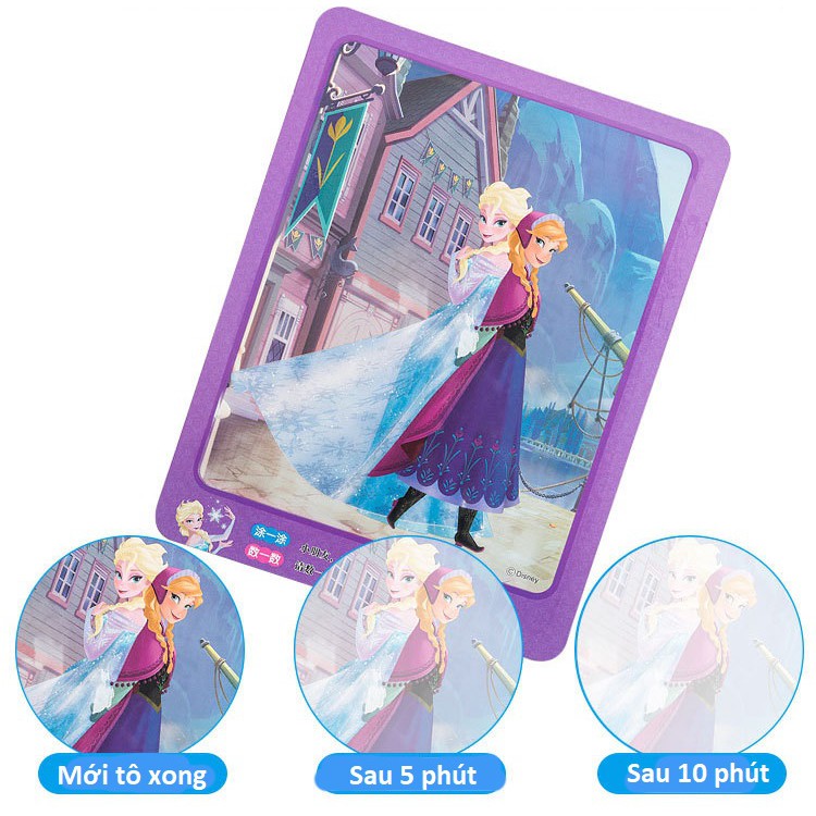 Bộ 4 Tranh Tô Màu Nước Thần Kì Tự Biến Mất Màu Sau Vài Phút, Tranh Tô Màu Cho Bé - SOHANEI FAM