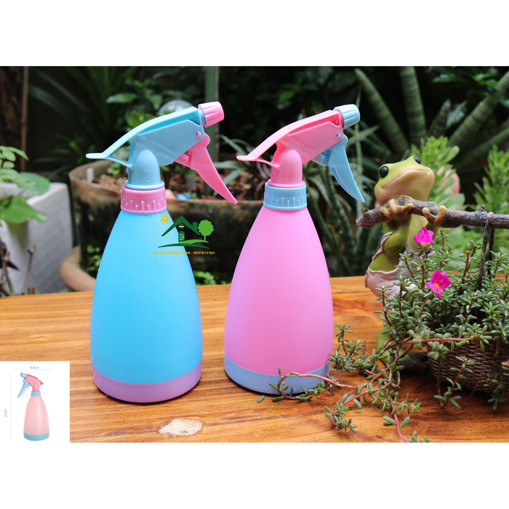 BPN500ML - Bình nhựa PP phun xịt mịn tưới cây xanh và hồng 500ml
