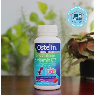 Viên bổ sung canxi cho trẻ Ostelin Kids Calcium & Vitamin D3 (90 viên) - Nhập khẩu Úc