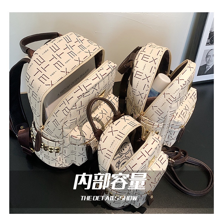 Balo JASMIN NOIR in chữ thiết kế đơn giản phong cách xinh xắn thời trang cho nữ