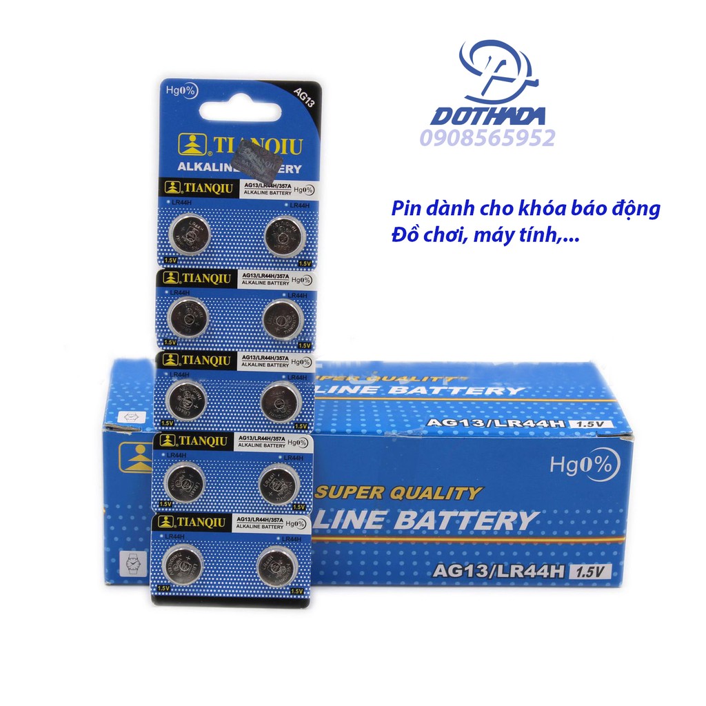 Pin cúc áo vỉ 10 viên dành cho khóa báo động
