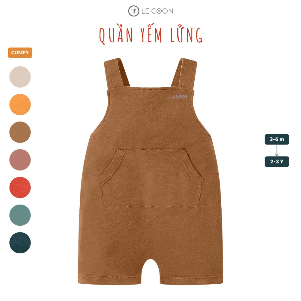 LE COON | Quần Yếm Lửng | COMFY | 3 tháng-3 tuổi