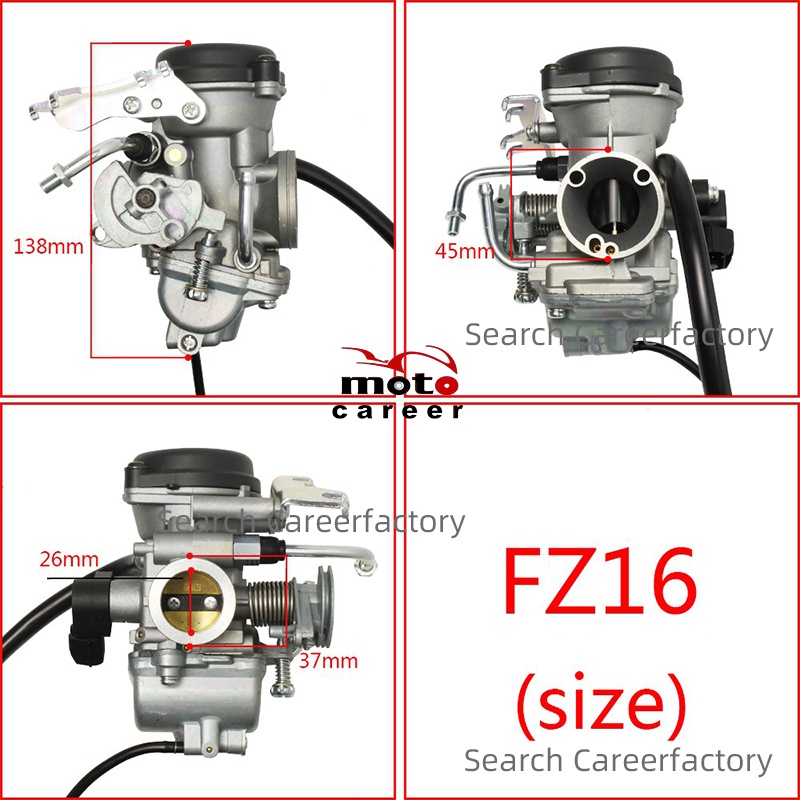 Bộ Chế Hòa Khí FZ16 FAZER BYSON FZS Động Cơ Thuyền bajaj Tv Chính Hãng Của YAMAHA MIKUNI