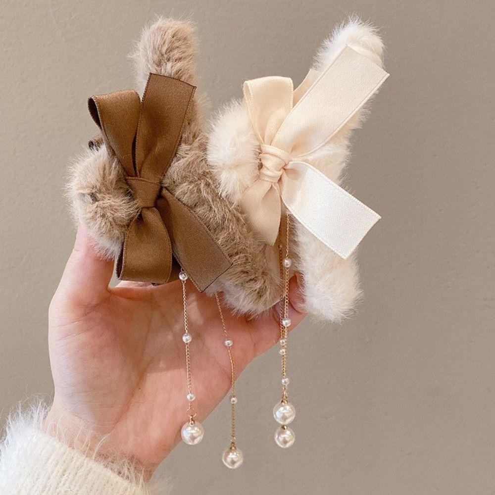 Kẹp Tóc Càng Cua Bằng Vải Bông Phong Cách Hàn Quốc Thanh Lịch