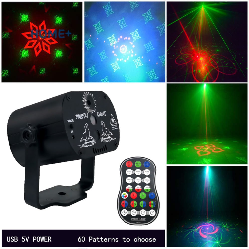 Đèn sân khấu laser 60 Led mini dùng để trang trí tiệc cưới/sân khấu