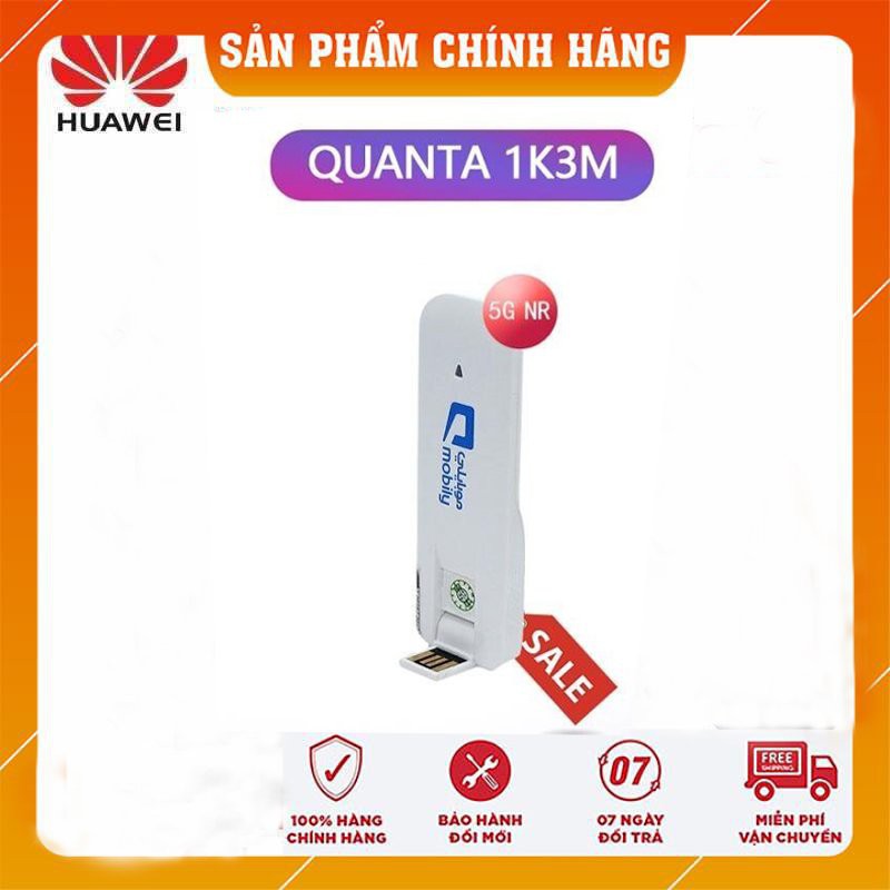 Dcom 3G 1K3M Huawei là loại usb 3g chất lượng cực cao, giá rẻ dùng được tất cả các sim với khả năng kết nối Internet cao | BigBuy360 - bigbuy360.vn