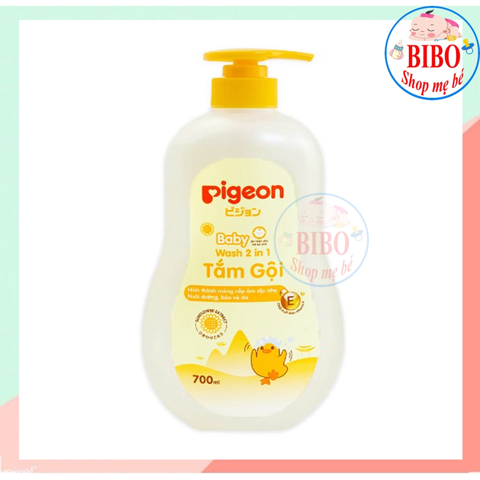 Sữa Tắm Gội Toàn Thân Em Bé 2 In 1 Pigeon 700ml