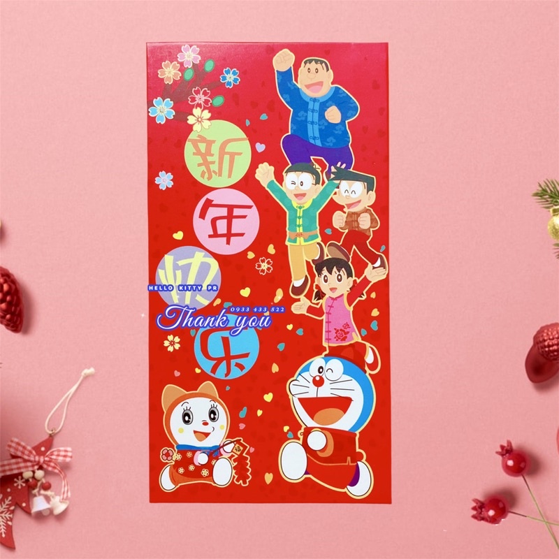 Bao lì xì cao cấp loại dày Doremon Doraemon