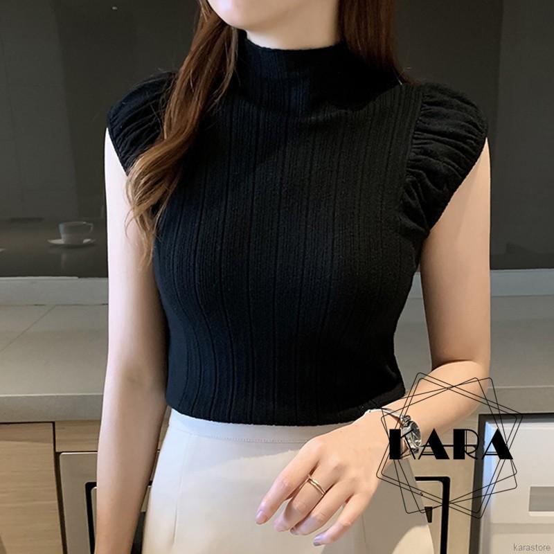 Áo Len Cổ Lọ Không Tay Màu Trơn Thời Trang Cho Nữ | BigBuy360 - bigbuy360.vn