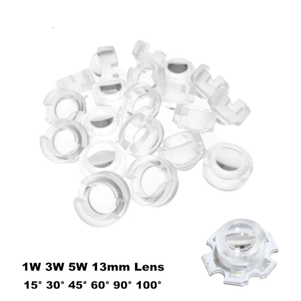 AUGUSTINA Thấu Kính Phản Quang Tròng Acrylic Mini 1W 3W 15 30 45 60 90 100 Độ