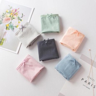 Quần Lót Nữ Cotton Basic Cạp Nơ 012