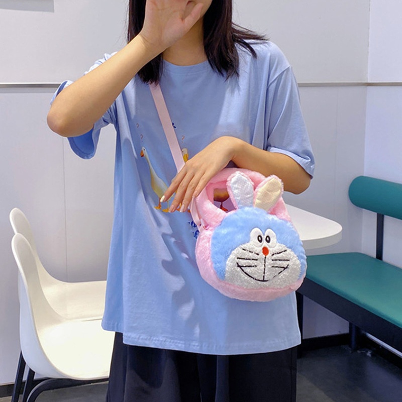 Túi Đeo Chéo Vai Bằng Vải Bông Với Dây Đeo Tùy Chỉnh Dễ Thương Dành Cho Nữ